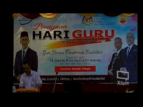 Sambutan Perayaan Hari Guru Peringkat Daerah Batu Pahat 2018 Youtube