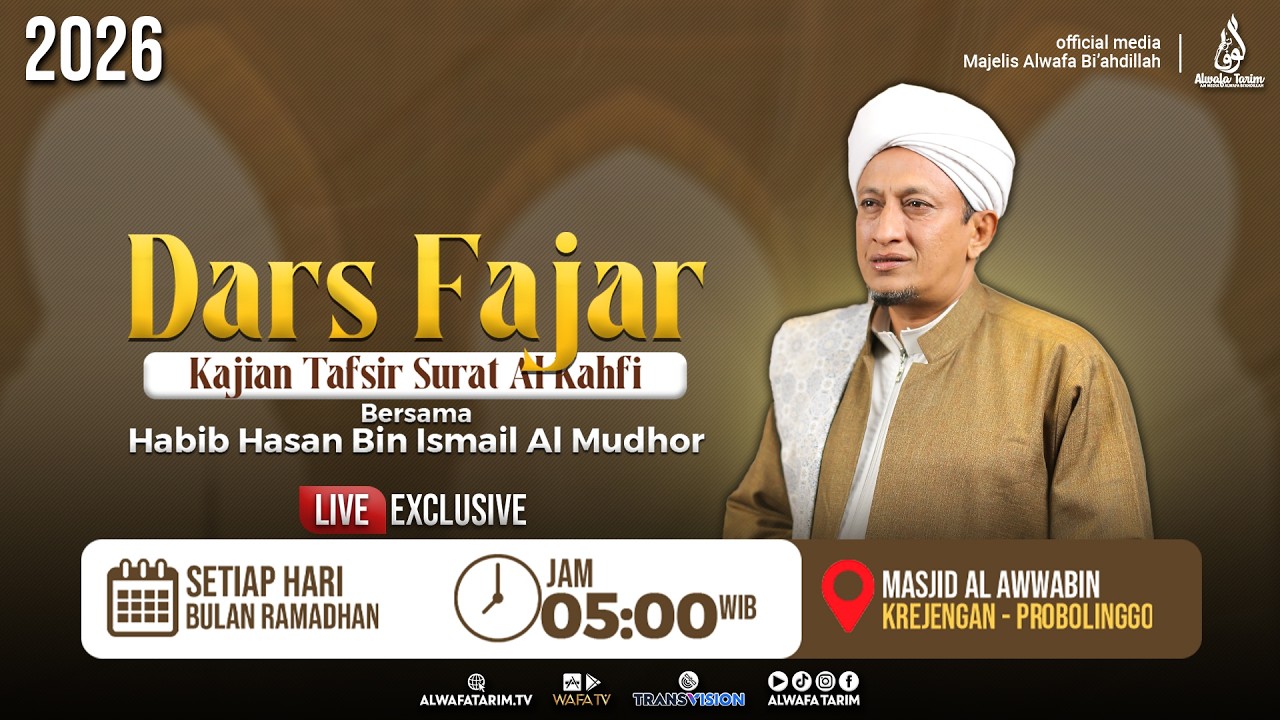 🔴LIVE | DARS FAJAR, KAJIAN TAFSIR AL QUR'AN BERSAMA HABIB HASAN BIN ISMAIL AL MUHDHOR #10