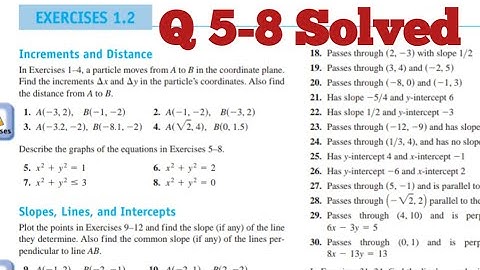 Thomas Calculus| Exercise 1.2| Q5-8| Complete Lecture in Hindi by Education Station.