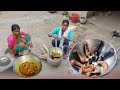 Goat Leg Cooking By Village Tribal People Theirs Old Traditional Method || Mutton Leg Curry