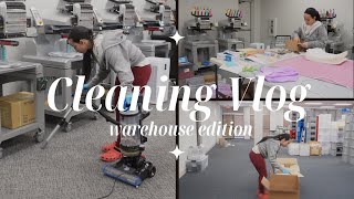 Cleaning My 9,000 sq ft WAREHOUSE