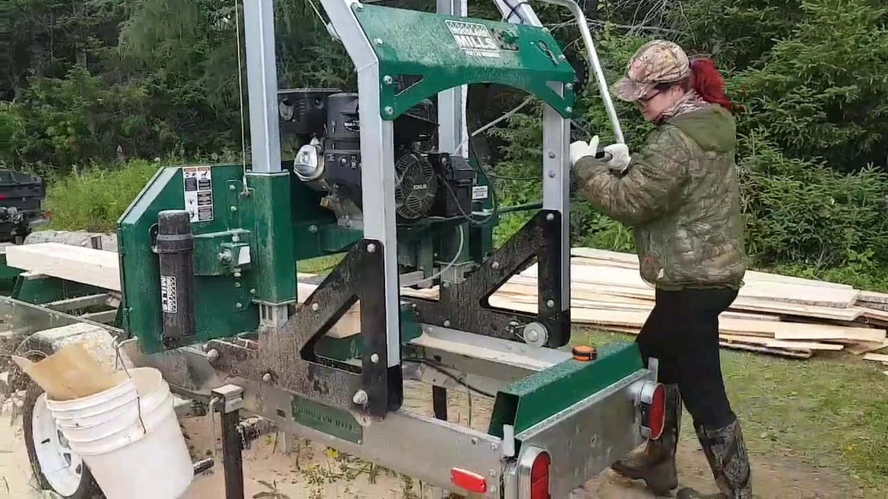 Woodland mills hm 130 sawing board for garage roof YouTube