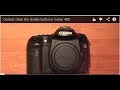 Contact cleaning the shutter button in Canon 40D