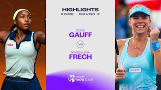 Coco Gauff Vs Magdalena Frech 2024 Rome Round 2 Wta Match Highlights