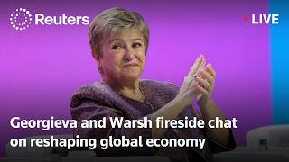 Full LIVE: Georgieva and Warsh fireside chat on reshaping global economy Update