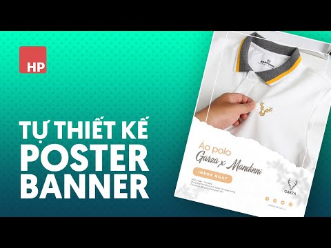 "Tự thiết kế banner poster" bằng photoshop dành cho người chưa rành