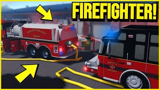 I BECAME A FIREFIGHTER IN MAPLE COUNTY! (Roblox)
