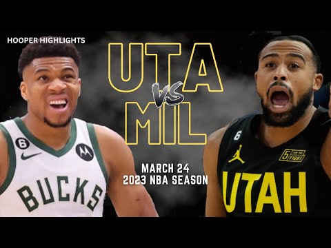 Milwaukee Bucks vs Utah Jazz Full Game Highlights | Mar 24 | 2023 NBA Season