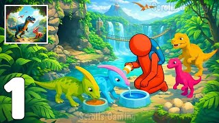 Dinosaur Land: Dino Park - Gameplay Walkthrough Part 1 - Raise Mighty Dinosaurs (Android, iOS)