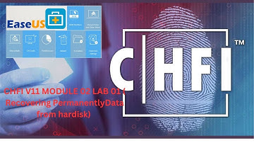 CHFI V11 MODULE  02 LAB 01 ( Recovering Permanently Deleted Data from hardisk)