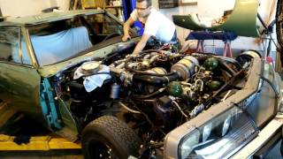 Citroën Sm ie, first start up, rebuilt engine...