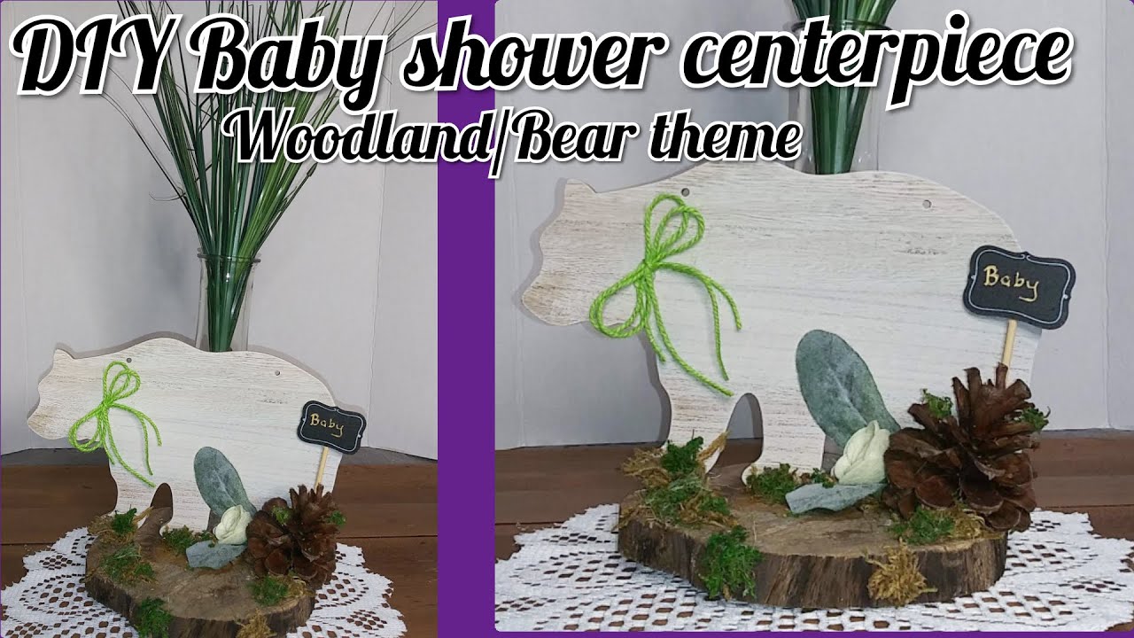 DIY Baby shower centerpiece🏡 DIY rustic centerpieces🏡 dollar tree DIY