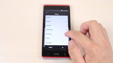 How to set the alarm on HTC Desire 600 dual sim