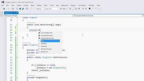 Singleton Pattern Part 1
