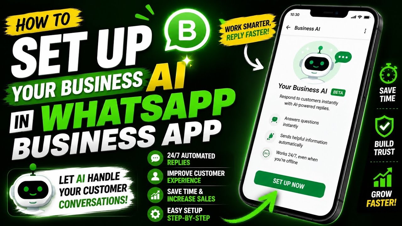 How to Set Up WhatsApp Business AI Auto-Reply (100% Free) - YouTube
