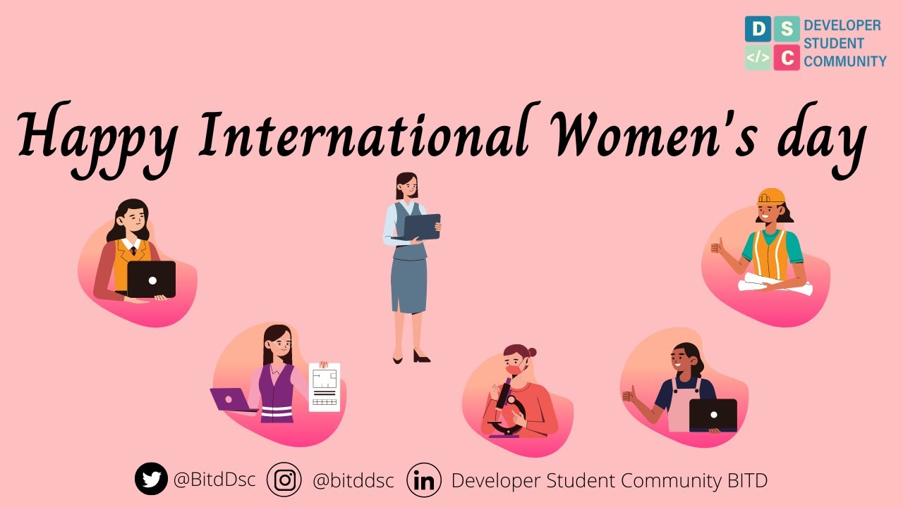Happy Women's Day | Developer Student Community - YouTube
