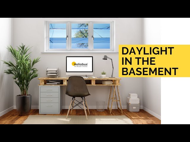 Daylight in the basement with the Heliobus® Mirror Shaft