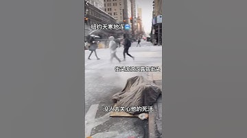 美国纽约街头天寒地冻🥶睡大街#美国#纽约#流浪汉#国外#街头随拍