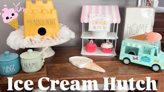 Rae Dunn Ice Cream 🍦 Hutch decor | Summer fun | Chat 