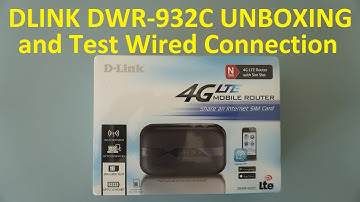 D-Link DWR-932C 4G LTE WiFi and USB Router Dongle - Unboxing and Testing USB wired connection.
