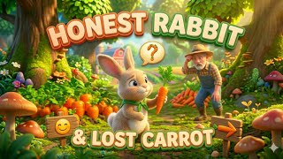 Honest Rabbit Story 🐰 | Moral Story for Kids | Honesty is the Best Policy