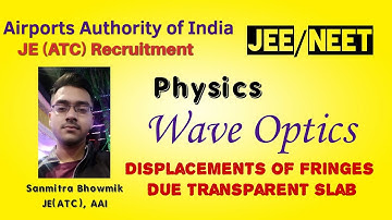 Displacement of Fringes due to transparent slab