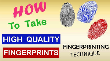 Fingerprinting Technique - Learn How to Take High Quality Fingerprints (or Thumbprint) using Ink Pad