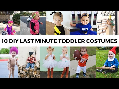 10 DIY Last Minute Toddler Costume Ideas // Easy Halloween Costumes for Toddlers