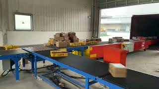 Swivel wheel sorter, DWS system sorting line, warehouse sorting line, logistics sorting line.