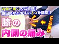 【膝の痛み】膝の内側の痛みの解消法【影響の高い3つの原因と調整法】