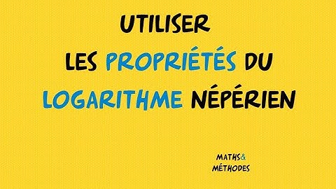 Utiliser les propriétés du logarithme pour calculer