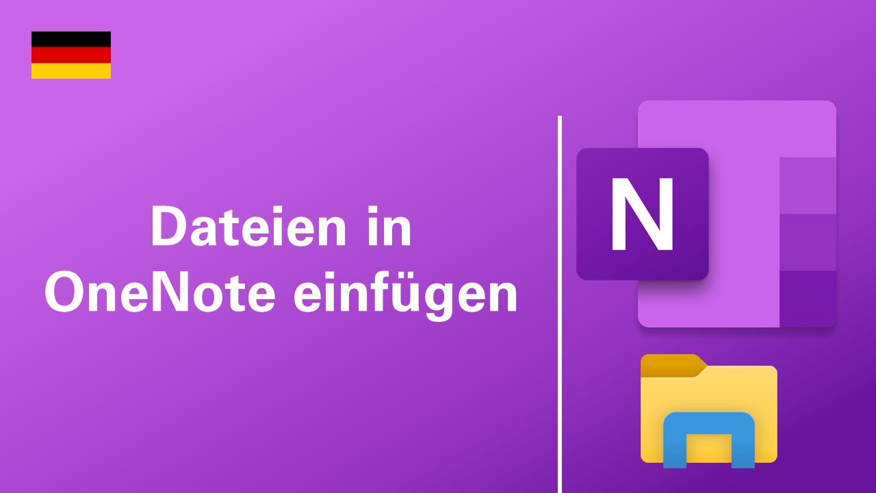Dateien in OneNote einfügen | 2020 Deutsch (German) - YouTube