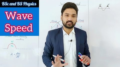 Wave speed | Waves and oscillation | BSc and BS physics | physics ka safar