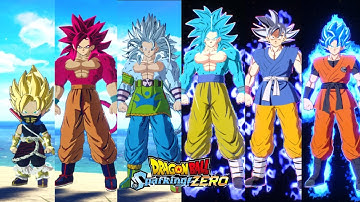 Goku All New Transformations( Form GT, Daima, AF, Xeno,Universe)! Sparking Zero Mods