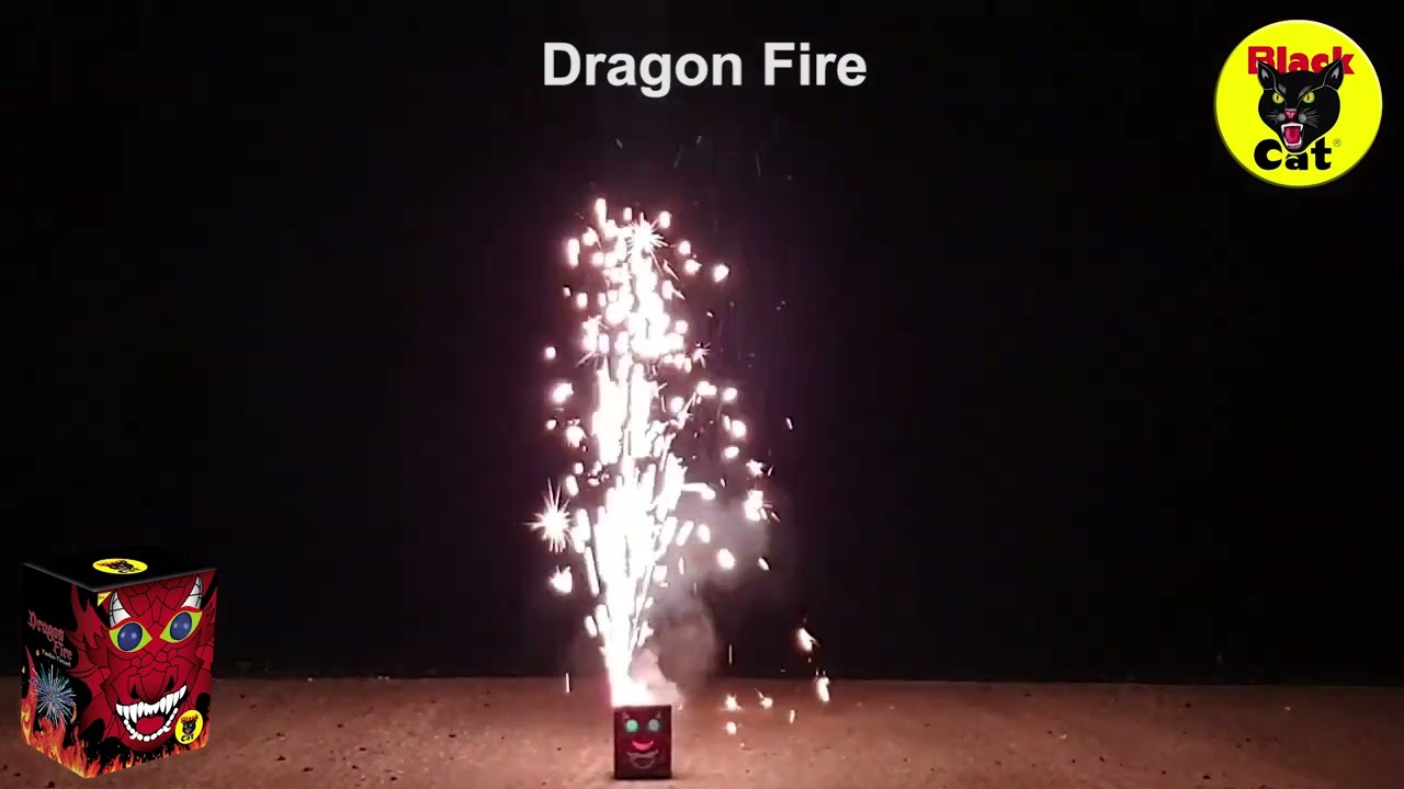 Dragon Fire Fountain   Black Cat Fireworks
