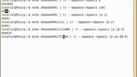 Linux tr command Part 3