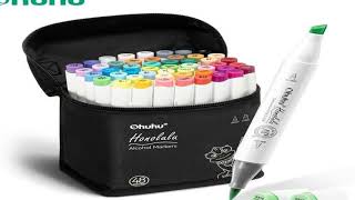 A must-have product! Ohuhu Honolulu 48 Colors Marker Pen Set Alcohol Art Markers Refillable Dual T