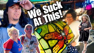 We Tried To Sale Our Junk At The Flea Market / Thrifting with Tiffany Las Vegas