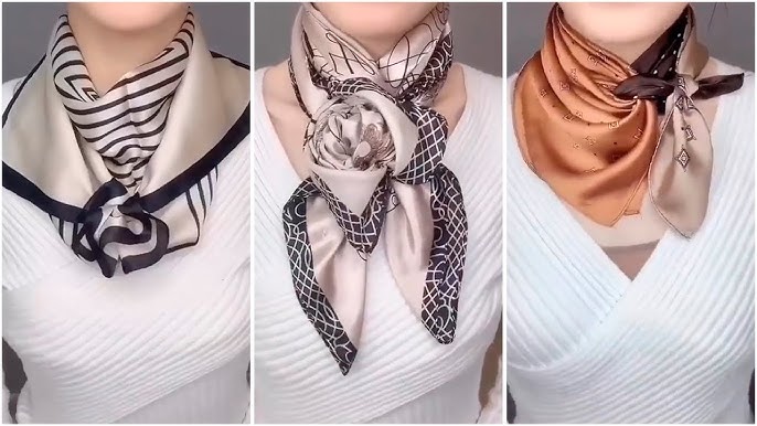 How To Tie An Hermès 90 Scarf With A Mors Scarf Ring: Tutorial