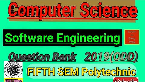 Software Engineering।Question Bank 2019(ODD)।computer science 5th SEM।।#sbte_bihar #computerscience