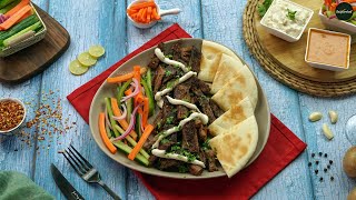 Beef Shawarma Platter Recipe | Beef Shawarma | Bakra Eid Recipes