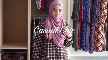 Hijab Tutorial by ELYASHAZLEEN - Best styles of Double Loop Instant Hijab CHIFFON