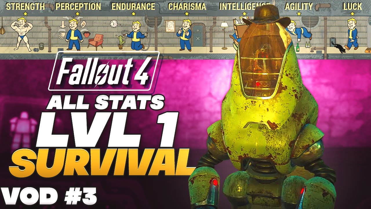 Fallout 4 But All Stats Are Level 1 - VOD 3 - YouTube