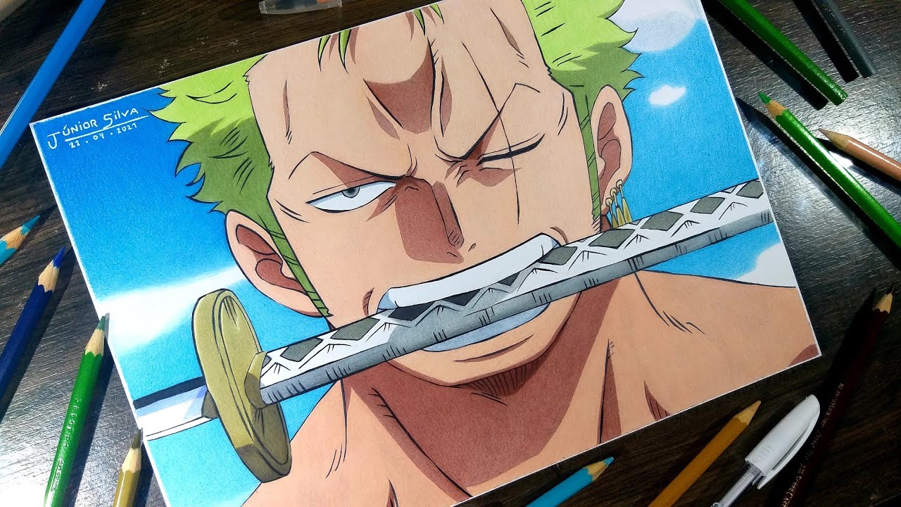 Speed Drawing Zoro (ONE PIECE) YouTube