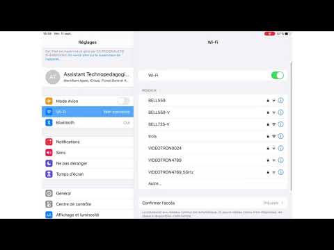 iPad : Se connecter au WiFi