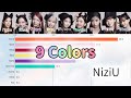 [NiziU] 9 Colors | Bar chart race [Line Distribution]