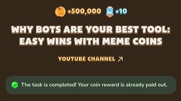 Memefi YouTube Video Answer Today 26 August | Why Bots Are Your Best Tool: Easy Wins With Meme Coins
