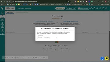 Video 14 - Transcript Request