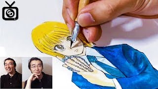 Yoshihiro Togashi Drawing Kurapika - HUNTER X HUNTER