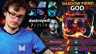 MIRACLE shows SUMAIL why he's called the SHADOW FIEND GOD of dota 2